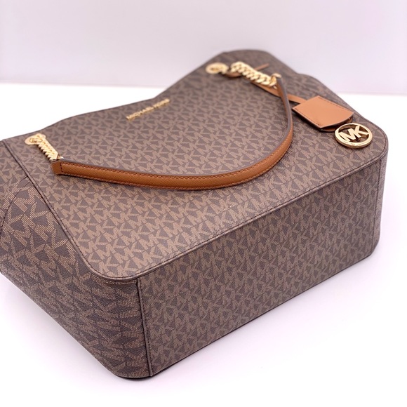 Michael Kors Large Chain Shoulder Bag and LG Continental Wallet Set - Picture 10 of 15